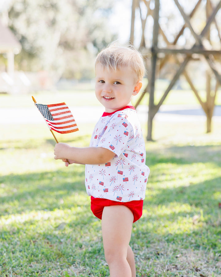 Fireworks and Freedom Diaper Set