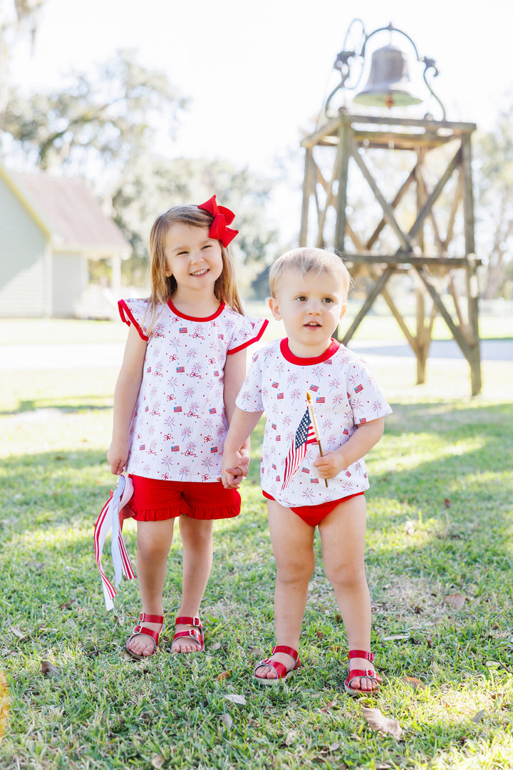 Fireworks and Freedom Diaper Set