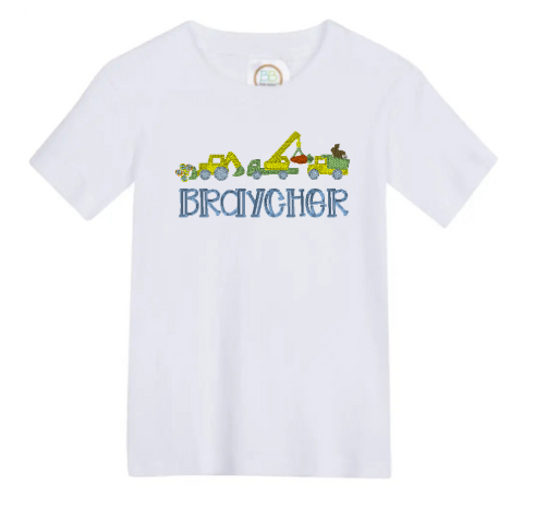 Boys Easter Long and Short Sleeve White T Shirts