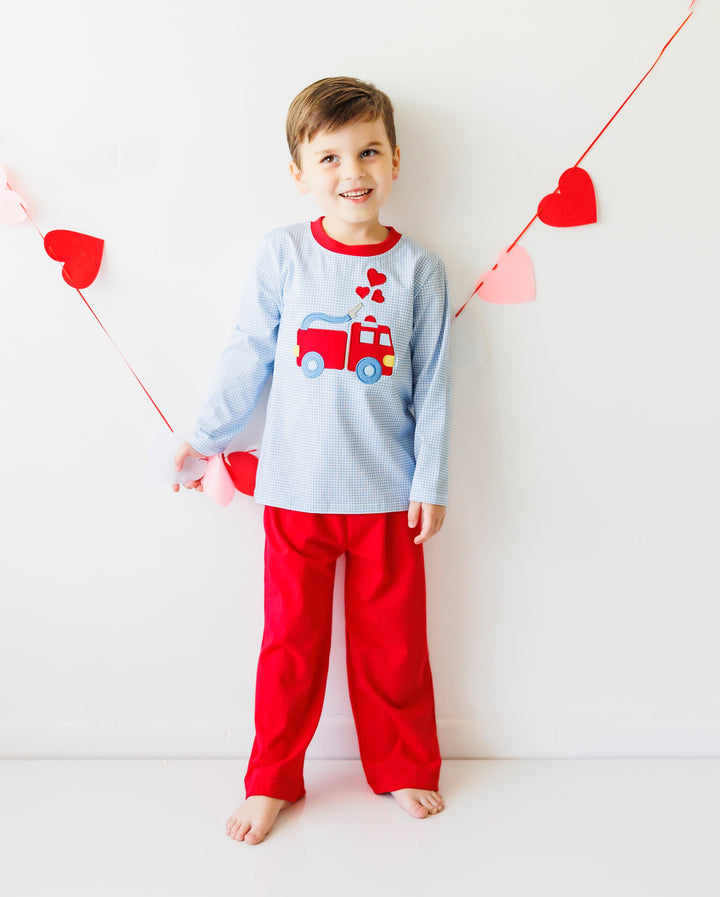 Sound the Alarm Valentine Pants Set