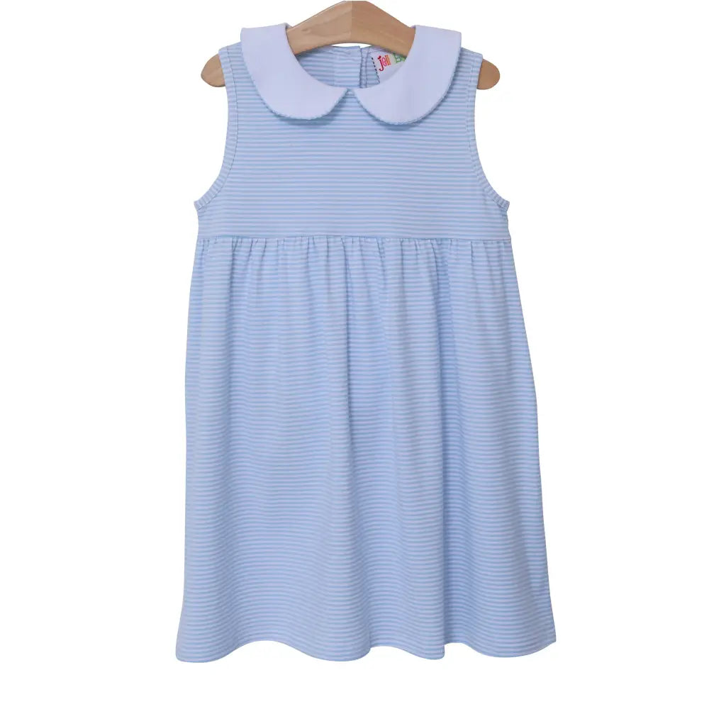 Charlotte Sleeveless Dress- Light Blue Stripe Preorder Summer