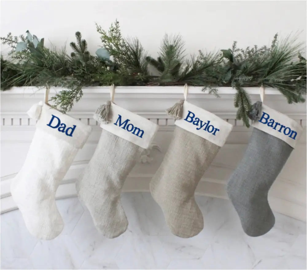 Christmas Hand Woven Tassel Stockings New Accessory