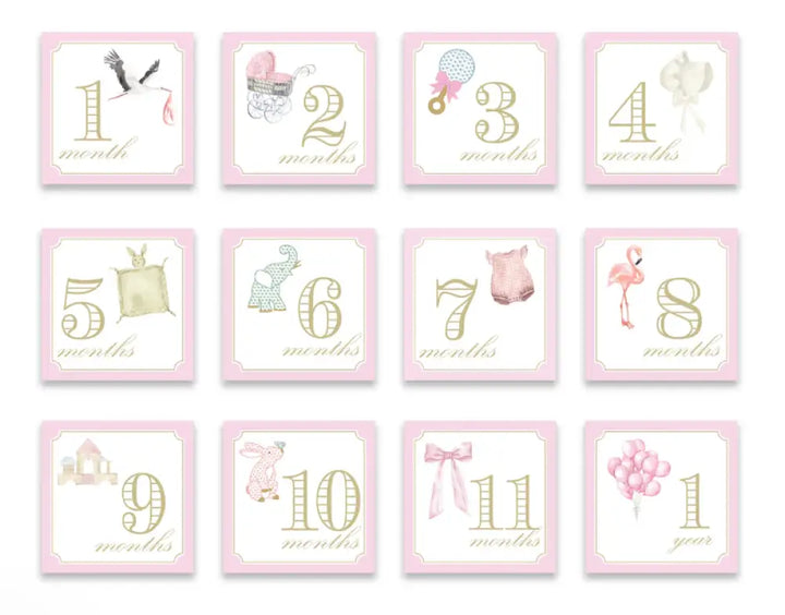 Classic Girl Milestone Cards