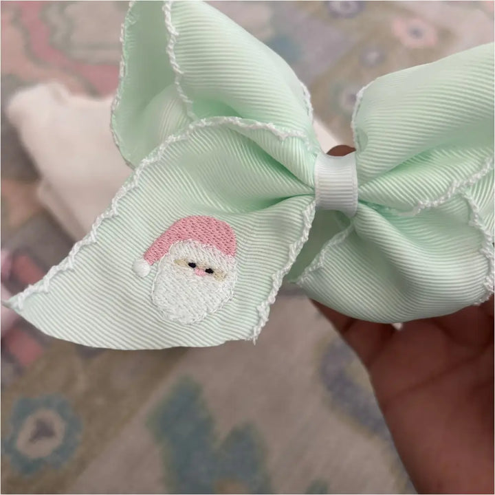 Classic Grosgrain Moonstitch Hair Bow - Large New Accessory