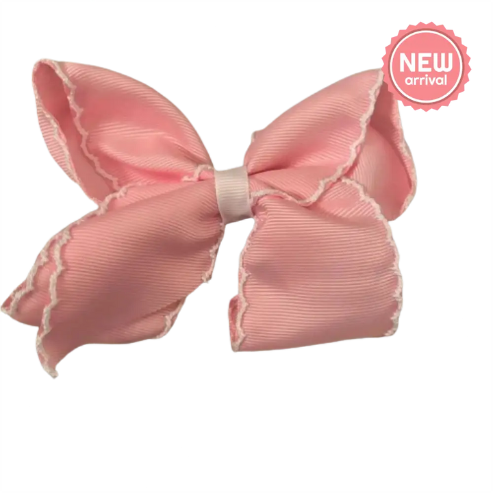 Classic Grosgrain Moonstitch Hair Bow - Mini New Accessory