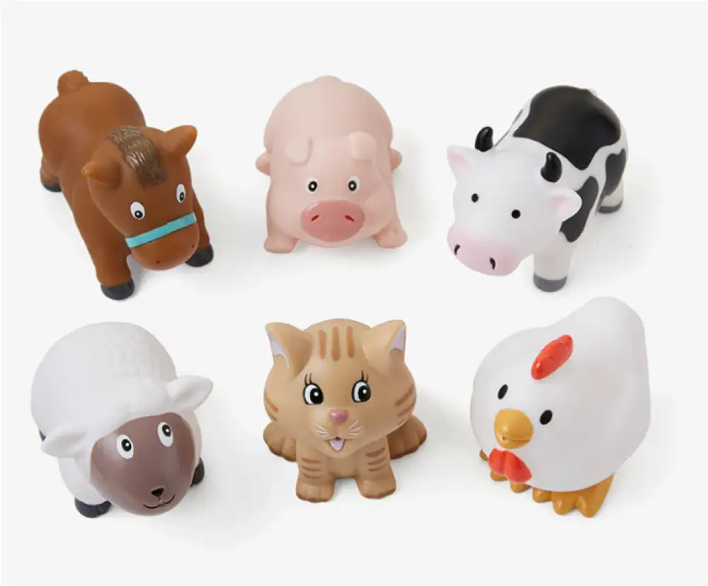 Elegant Baby - Barnyard Party Squirtie Bath Toys