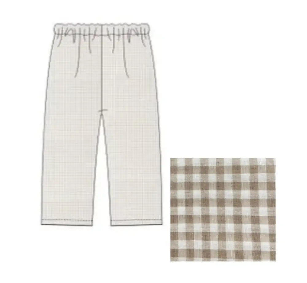 Hampton Gingham Khaki Pants Wholesale