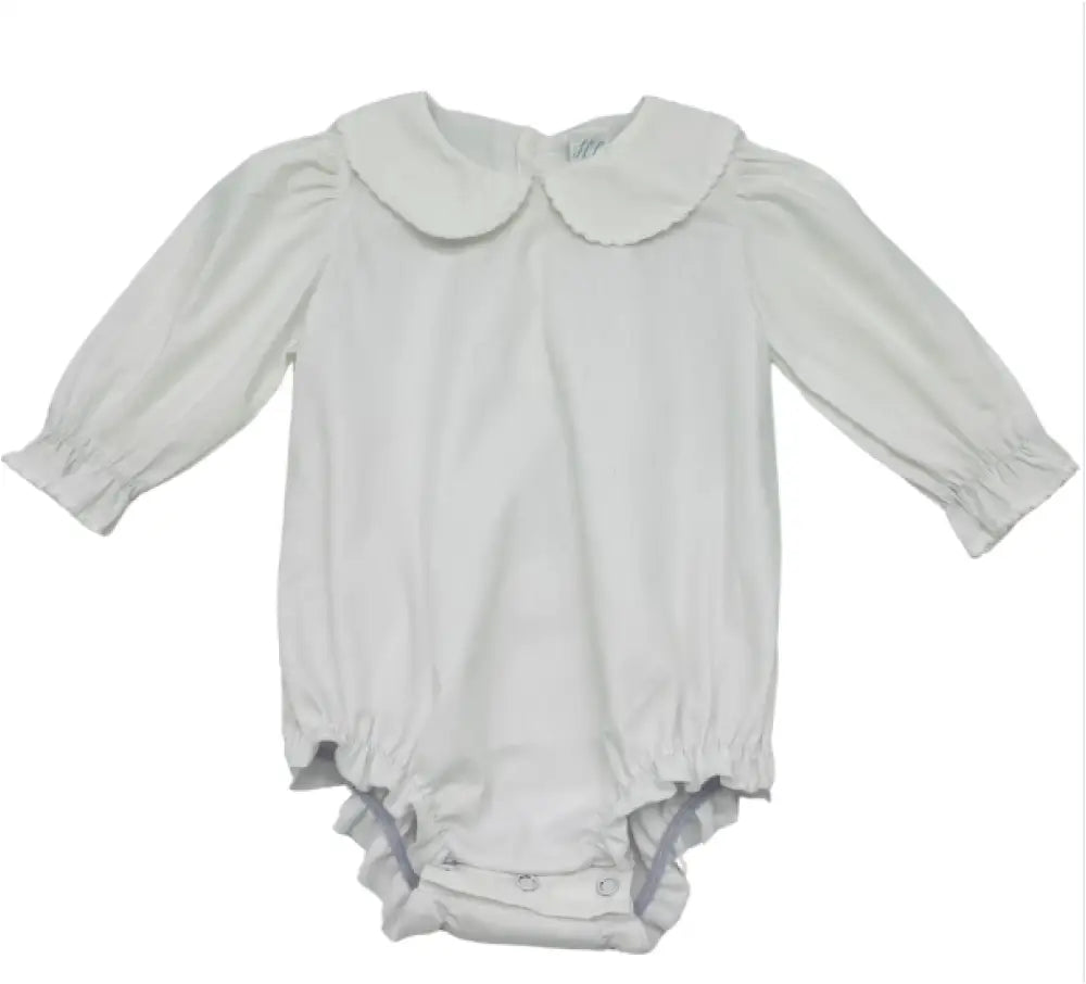 Hampton James Long Sleeve White Flutter Bubble Wholesale