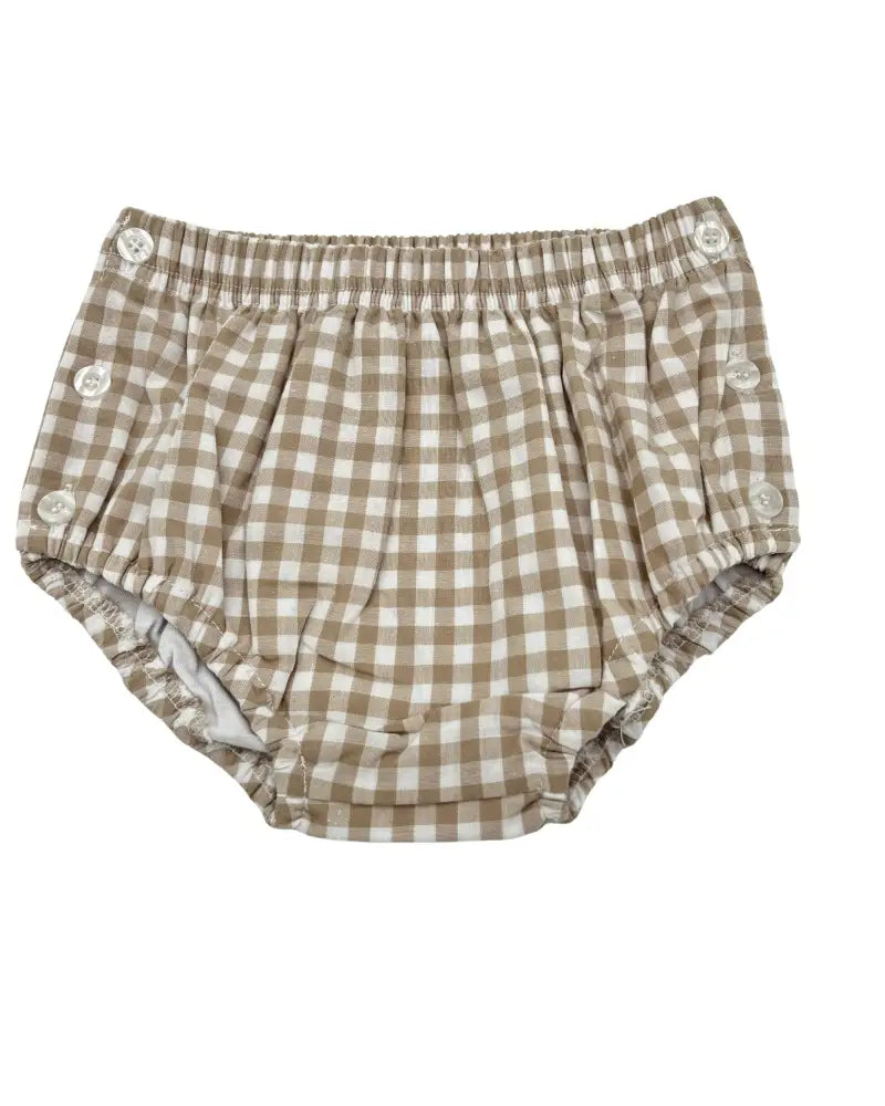 Hampton Khaki Gingham Bloomers Wholesale