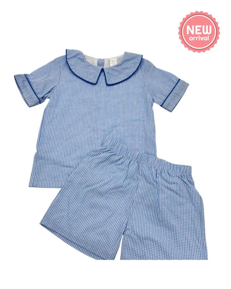 Hampton Light Blue Short Set Wholesale