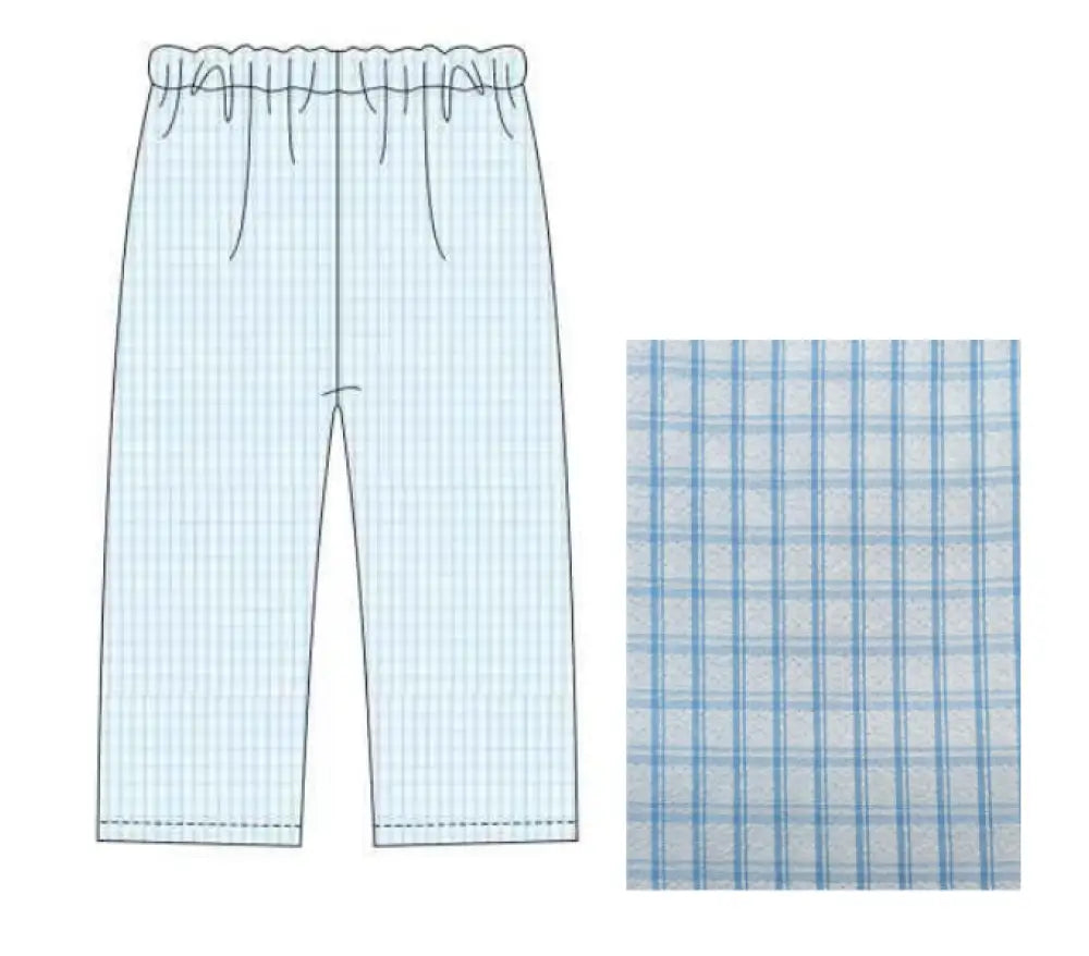 Hampton Gingham Blue Pants Wholesale