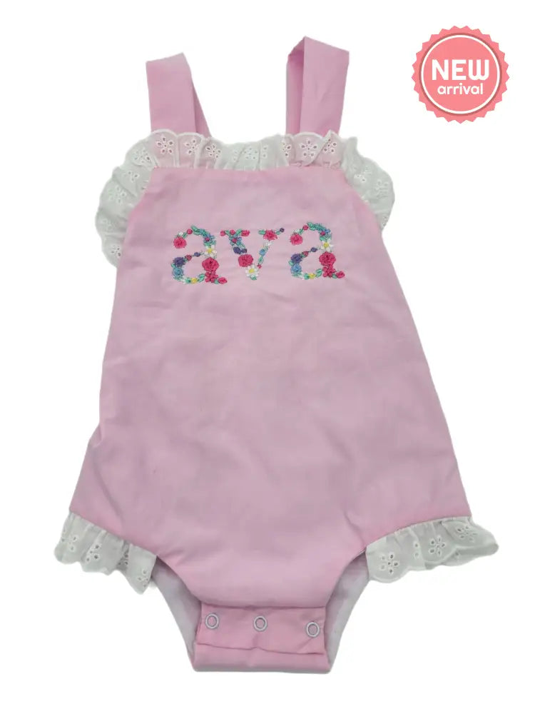 Hampton Pink And White Sunsuit Wholesale