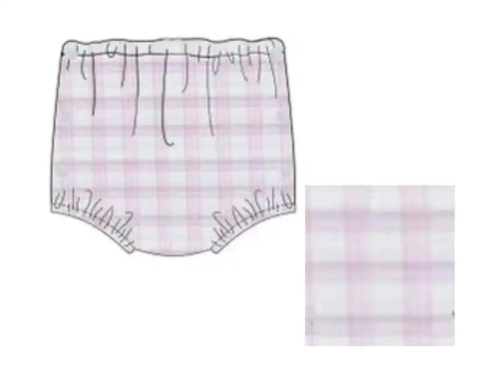 Hampton Pink Windowpane Bloomers (Matches Applique Fabric #133) Wholesale