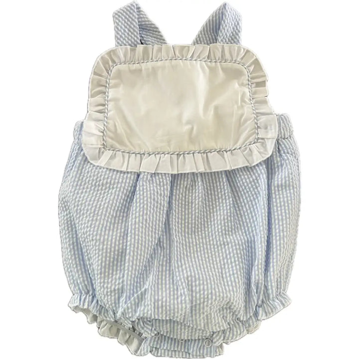 Hampton Seersucker Ruffle Sunsuit Wholesale