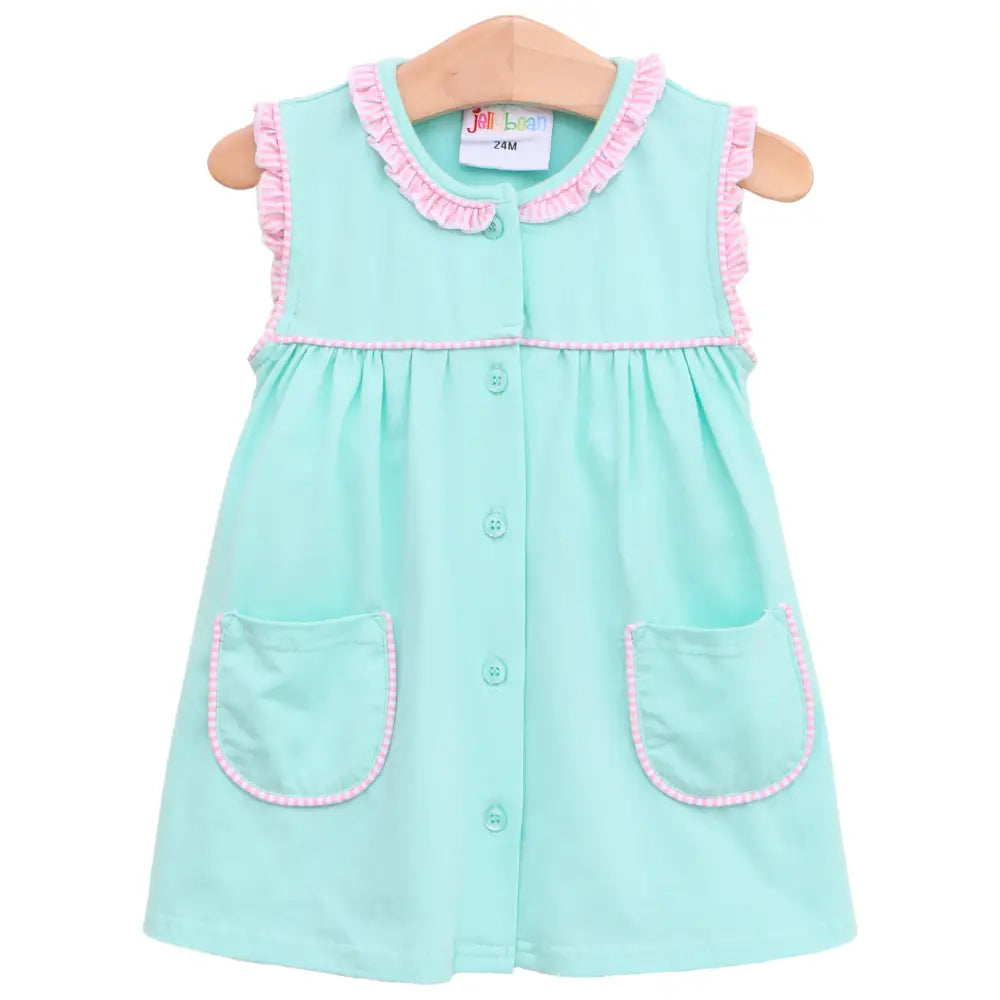 Harper Dress- Mint/Pink Stripe Preorder Summer