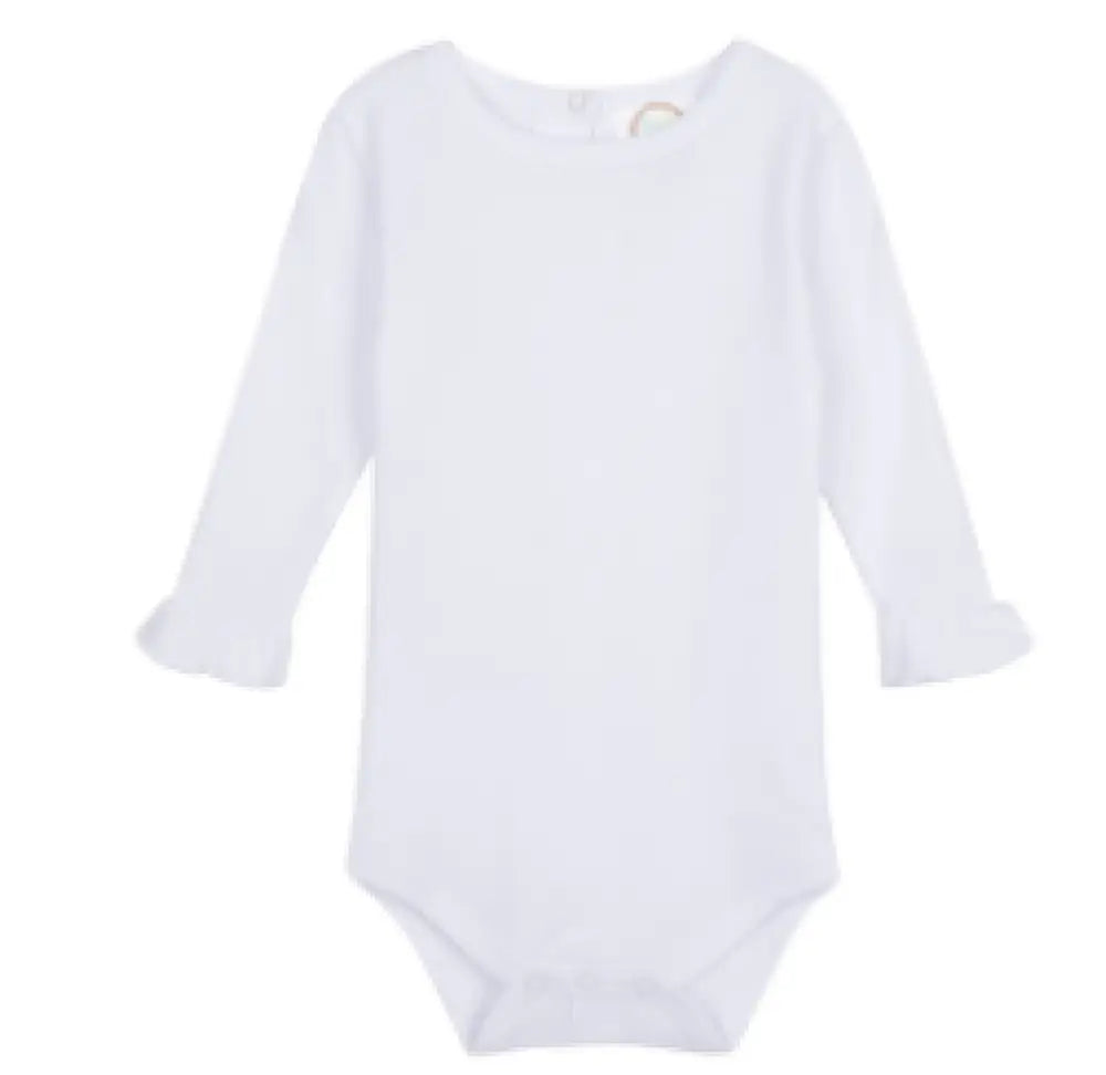 Long Sleeve Ruffle Onesie Blanks