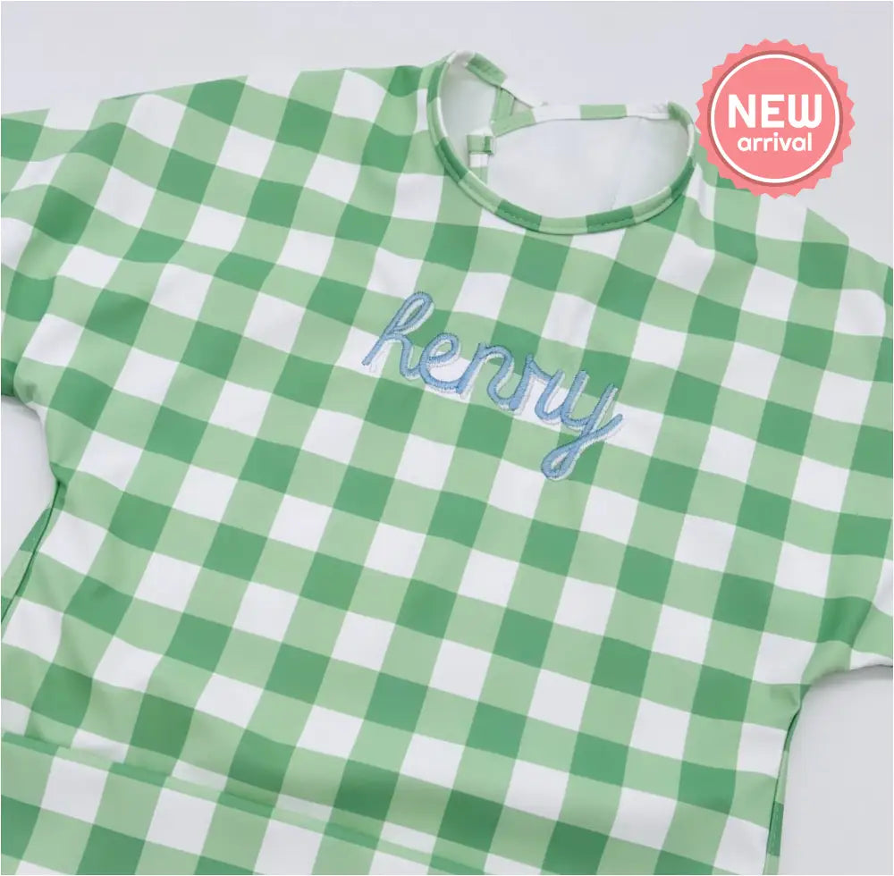 Long Sleeve Signature Catch All Bib - Light Green Warehouse