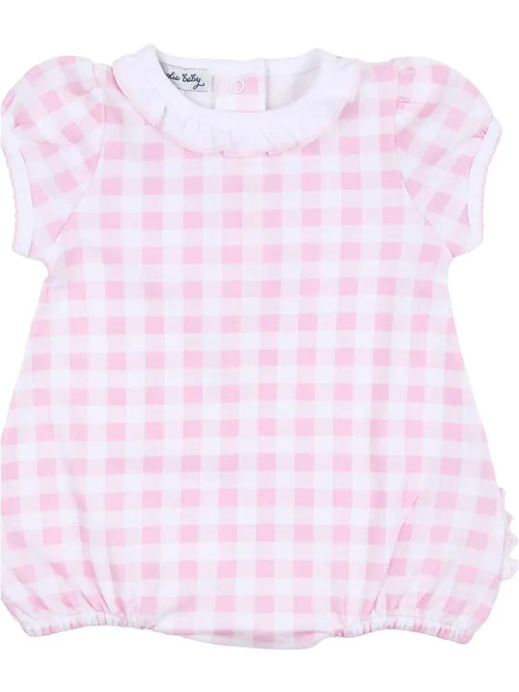 Baby Checks Ss24 Pk S/S Girl Bubble New