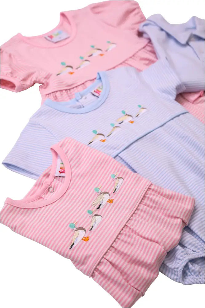 Mallard Embroidery Pocket Dress Preorder Summer