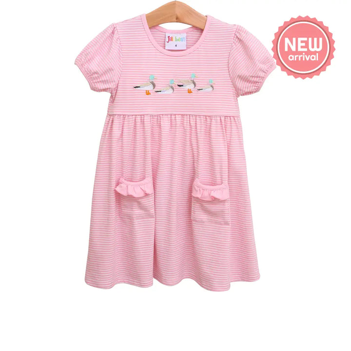 Mallard Embroidery Pocket Dress Preorder Summer