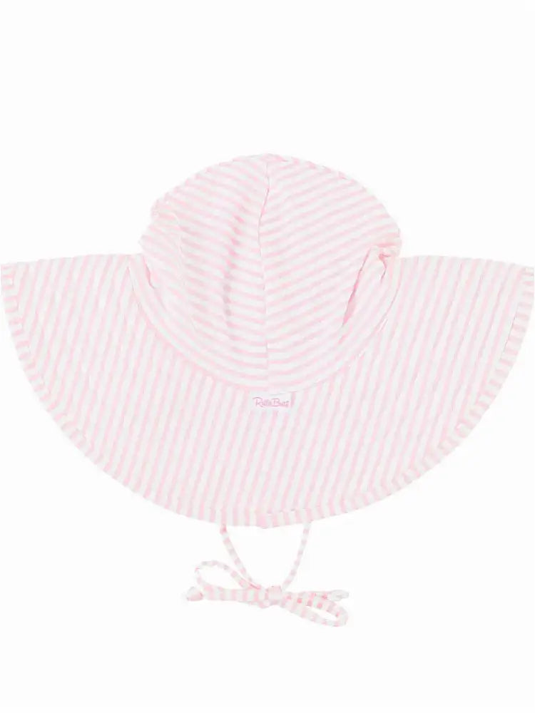 Pink Seersucker Swim Hat New Accessory