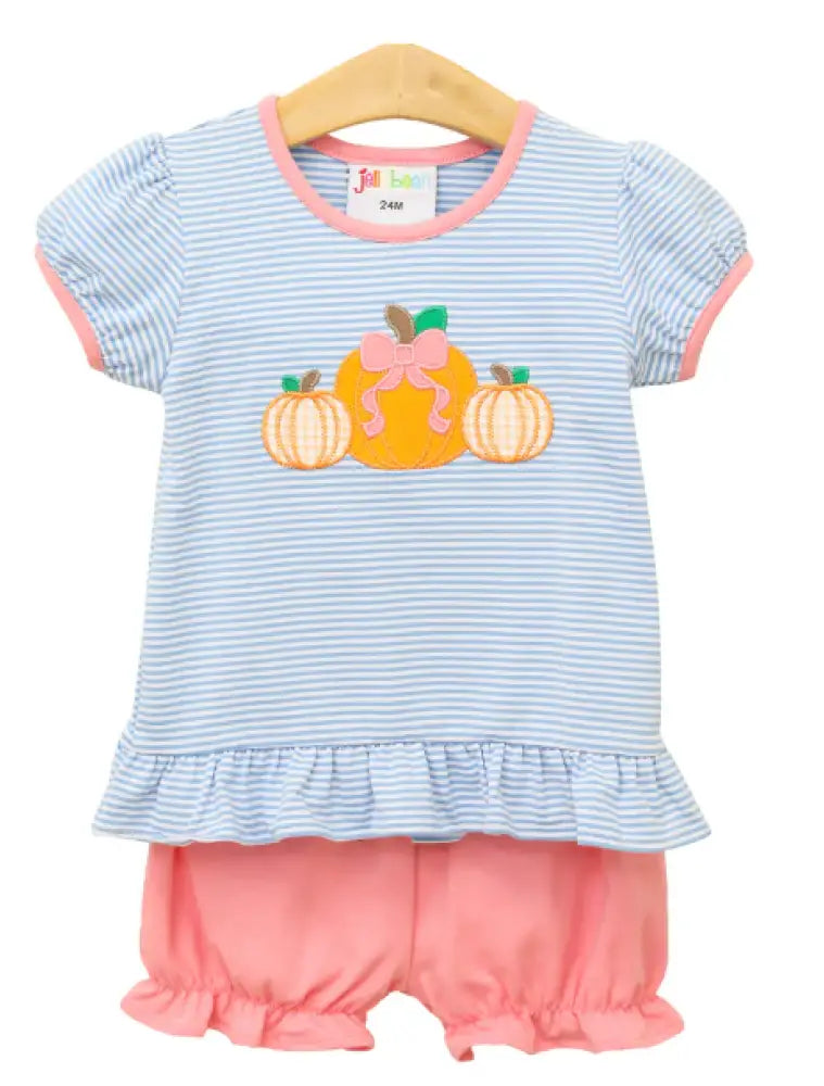 Pumpkin Farm Bloomer Set Jellybean 24