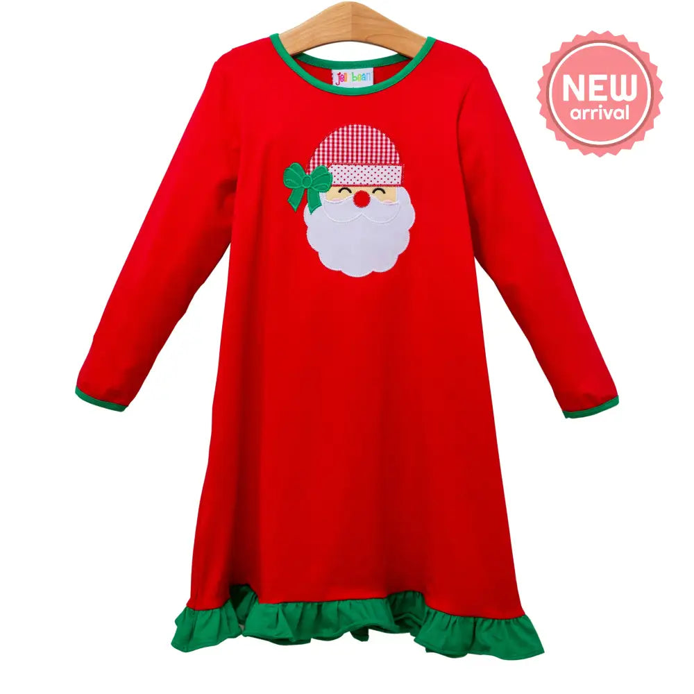 Santa Ruffle Dress Jellybean Christmas 24