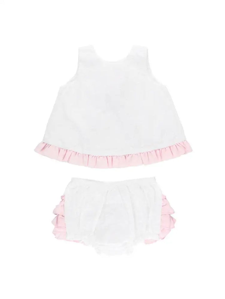 Swiss Dot Swing Top And Bloomer Set