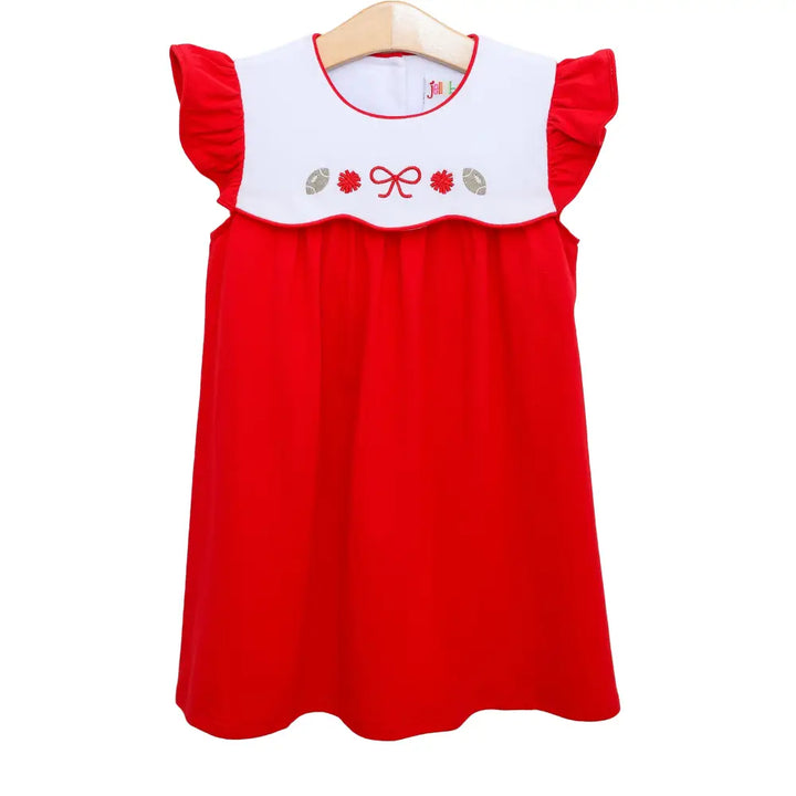 Team Spirit Scallop Dress - Red Preorder Gameday