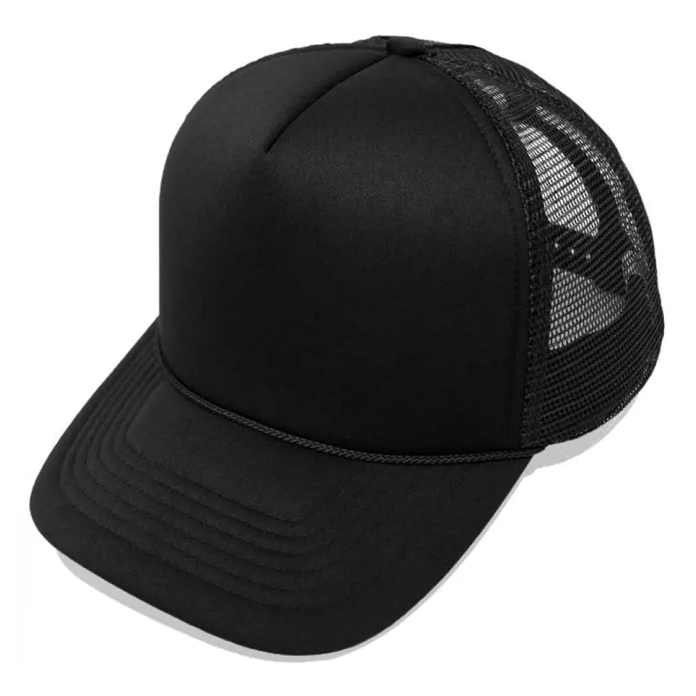 Trucker Hats - (Adults) Adult / Black Solid New Hat