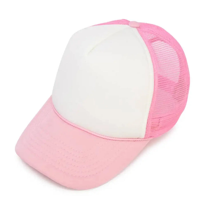 Trucker Hats - (Adults) Adult / Light Pink White New Hat