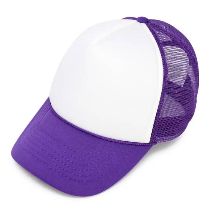 Trucker Hats - (Adults) Adult / Purple White New Hat