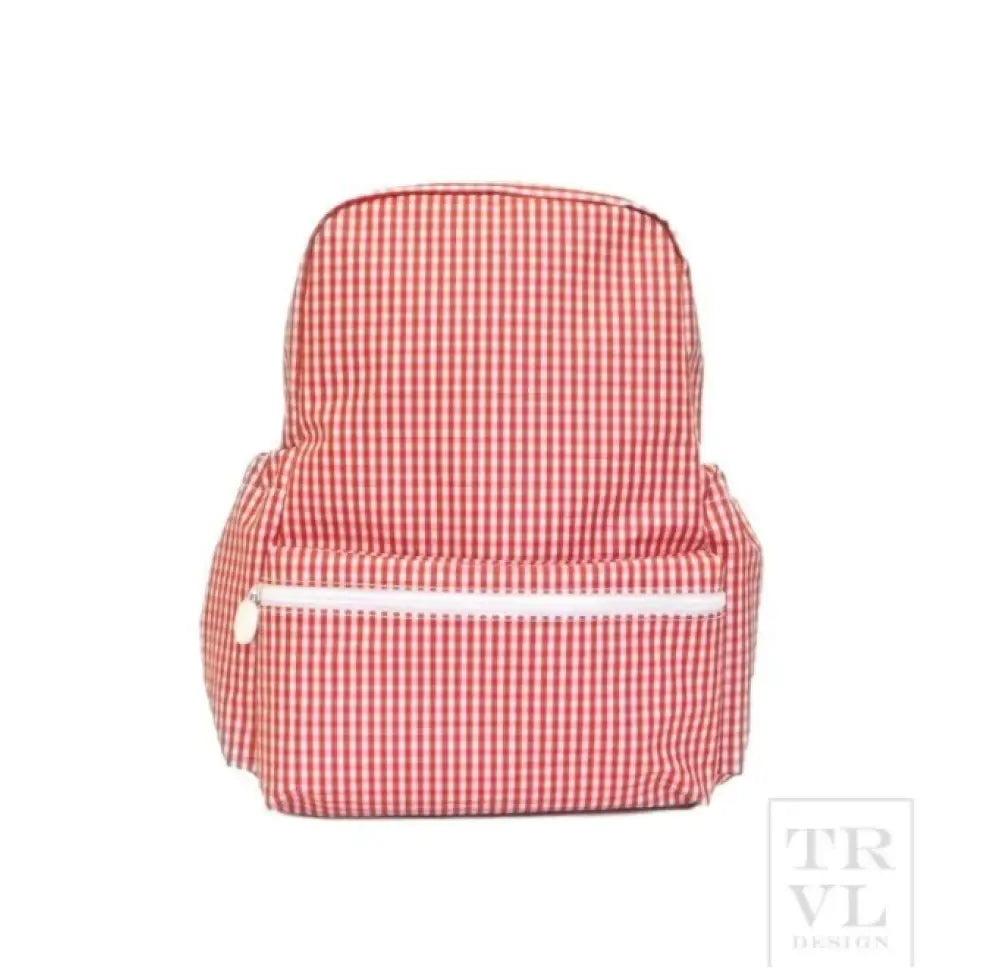 Trvl Backpacker - Gingham Red New Bag