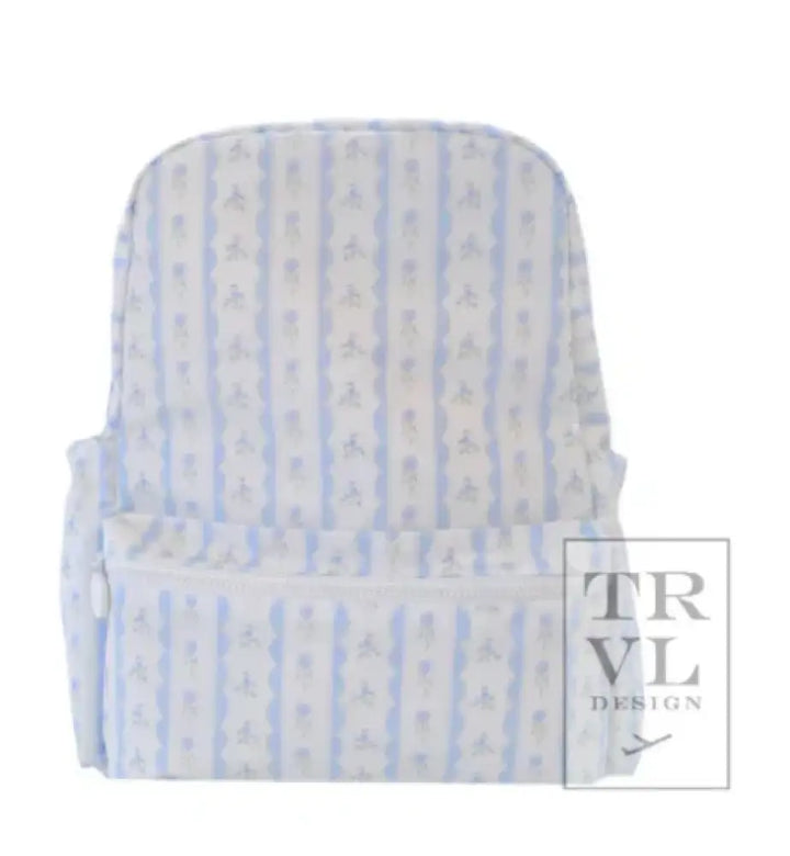 Trvl Backpacker - Ribbon Floral Blue New Bag