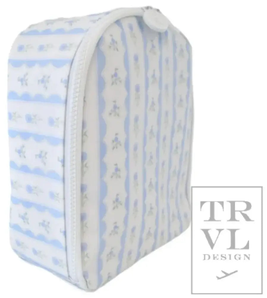 Trvl Bring It Lunch Bag- Ribbon Floral Blue New Bag