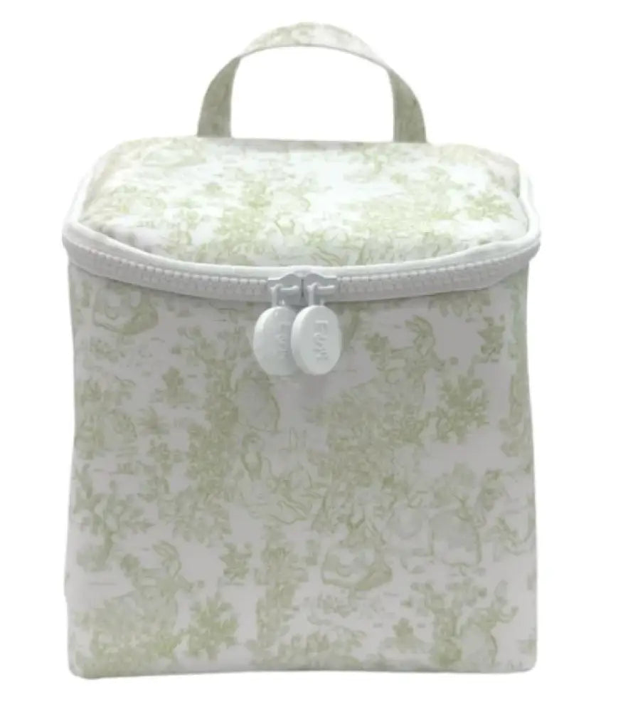 Trvl - Bunny Green Toile Take Away Insulated Bag New