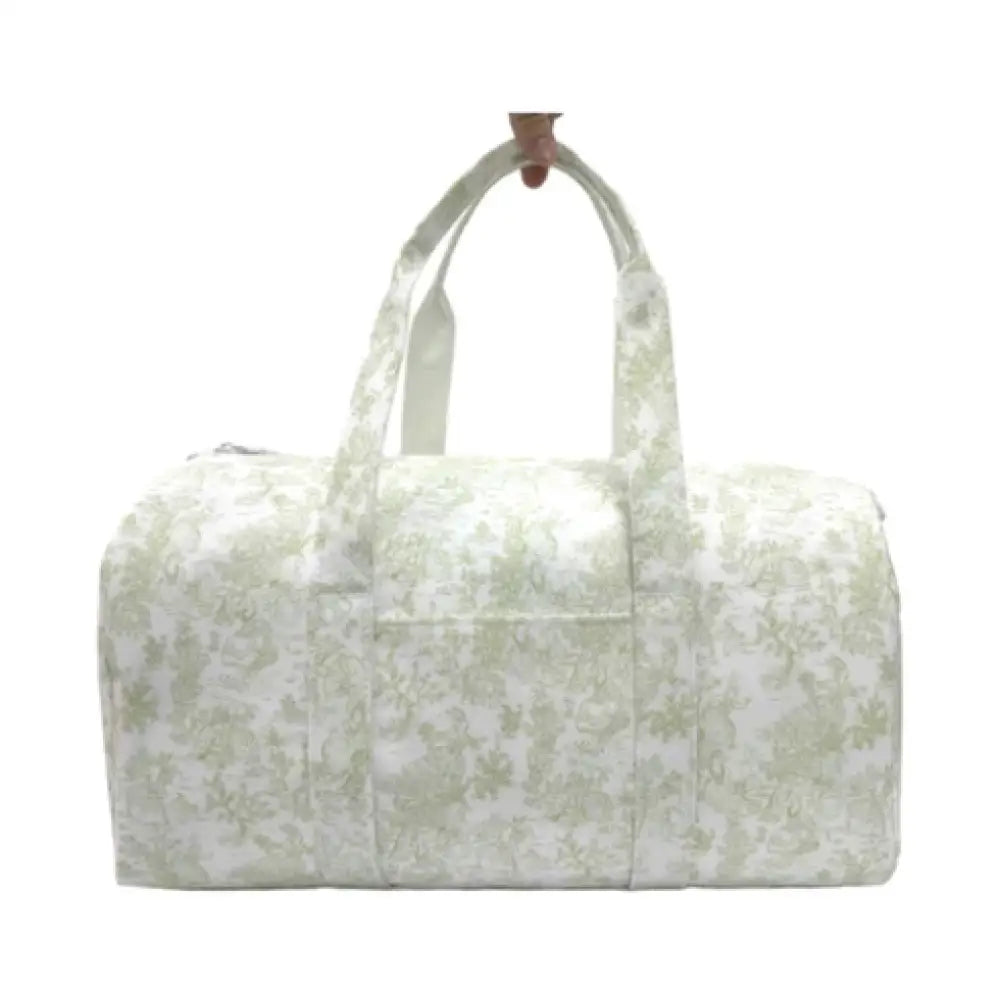 Trvl Bunny Green Toile Weekender New Bag