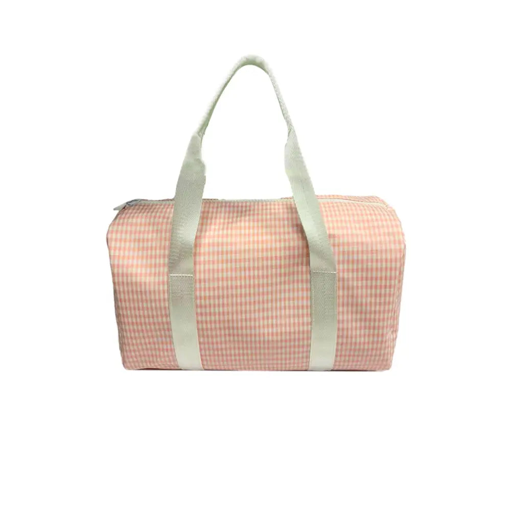 Trvl Mini Packer Gingham Taffy Pink New Bag
