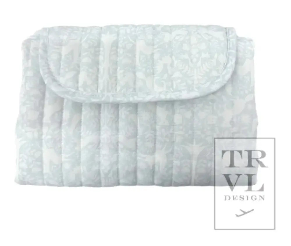 Trvl - Quilted Changing Pad Woodland Blue