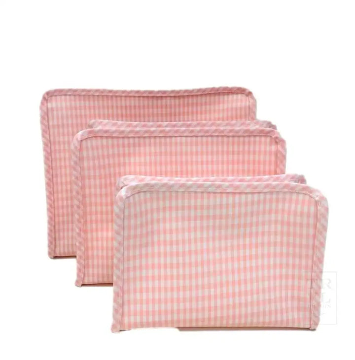 Trvl Roadie Gingham Taffy Pink New Bag