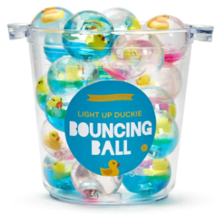 Two’s Company - Light Up Duckie Glitter Bouncing Balls