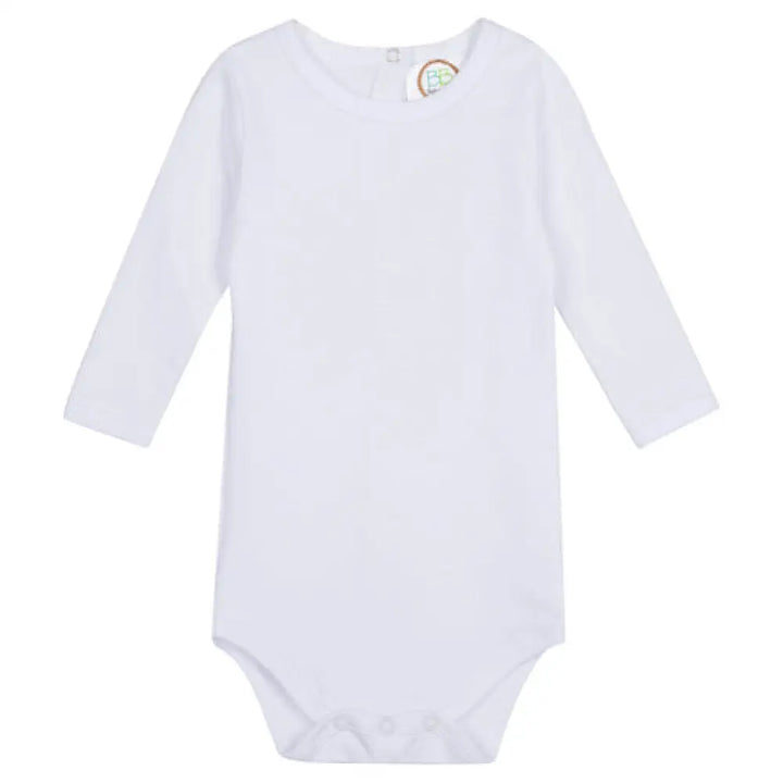 White Long Sleeve Unisex Onesie Warehouse