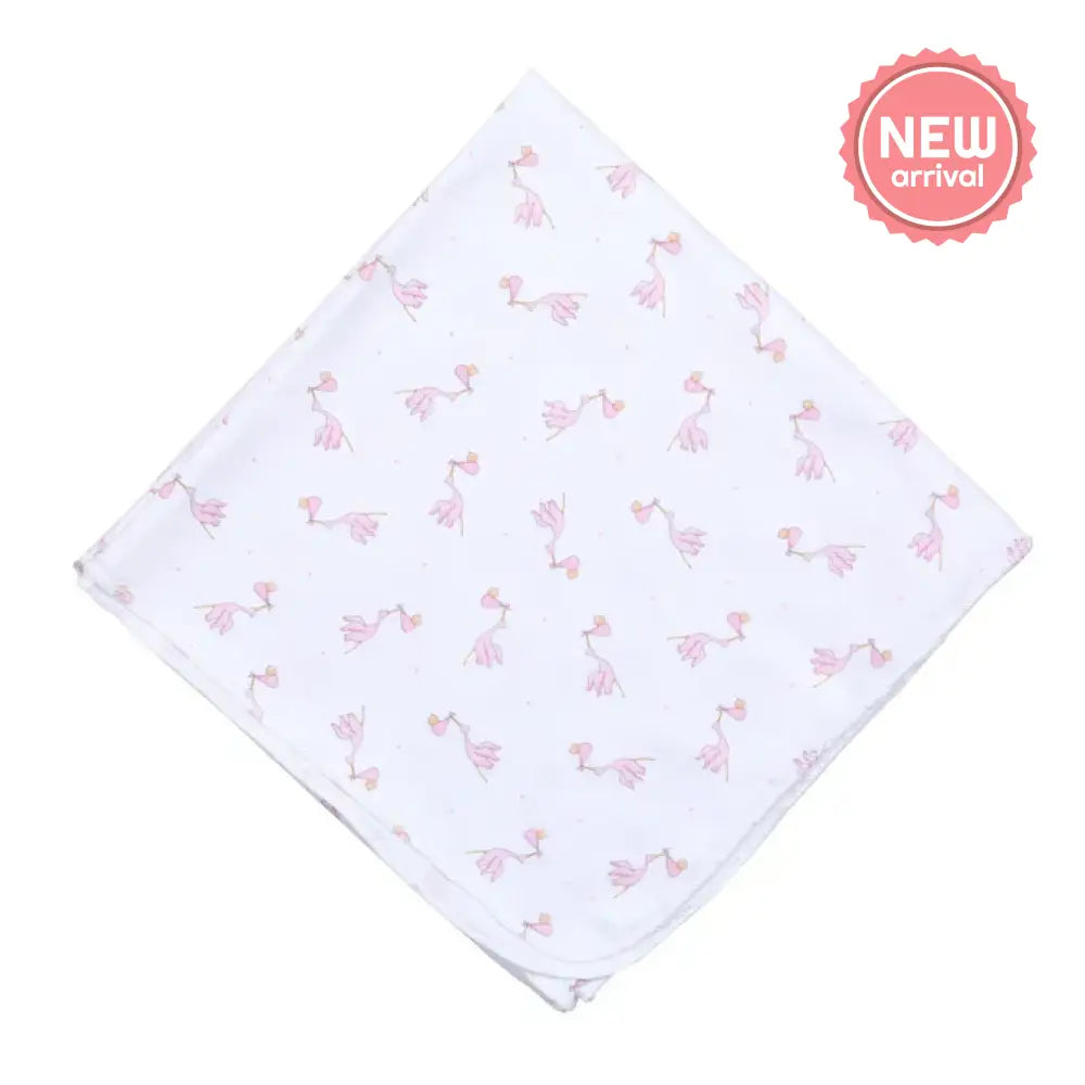 Worth The Wait Printed Swaddle Blanket - Pink